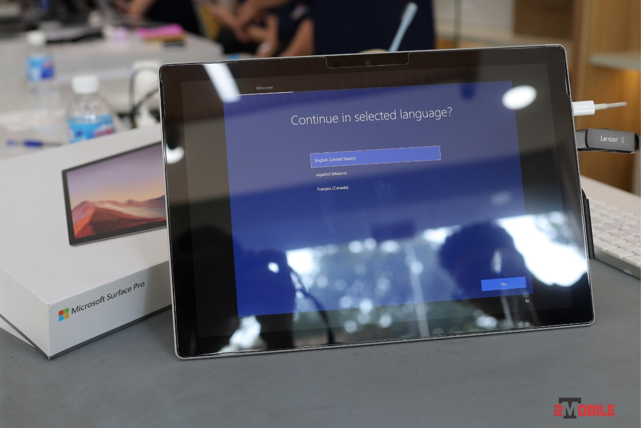 Thời lượng pin dài của Surface Pro 7 2020