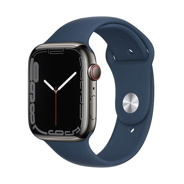đồng hồ apple watch series 7 mặt thép đen