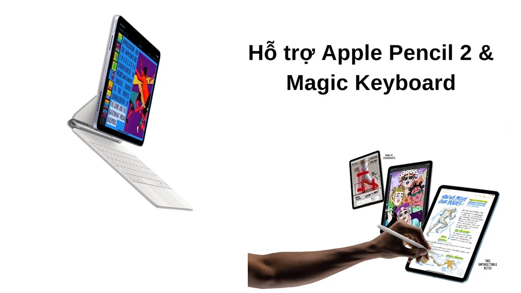 ipad air 5 và pencil 2