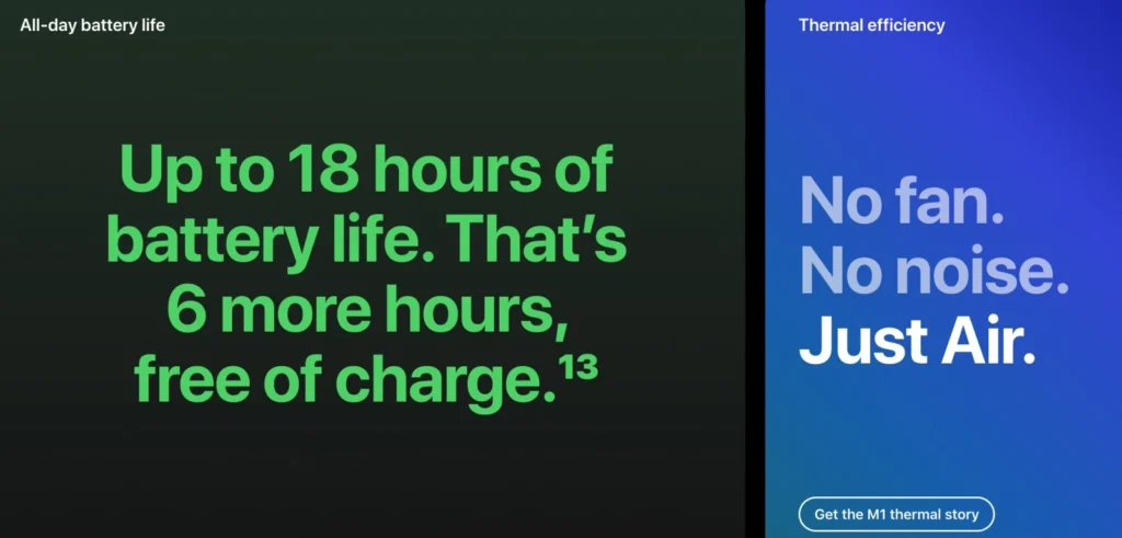 thông tin pin của máy tính macbook air m1