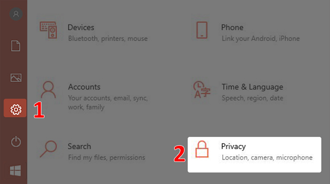 Cách tăng tốc Laptop Windows - Tắt ứng dụng chạy nền