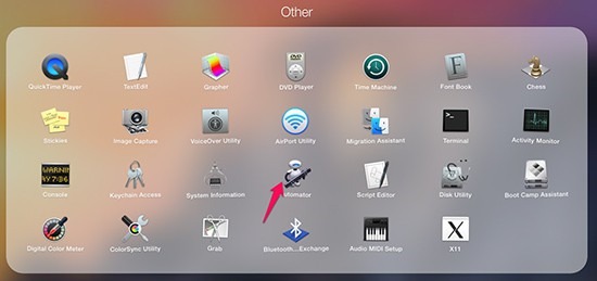 Chọn app Automator