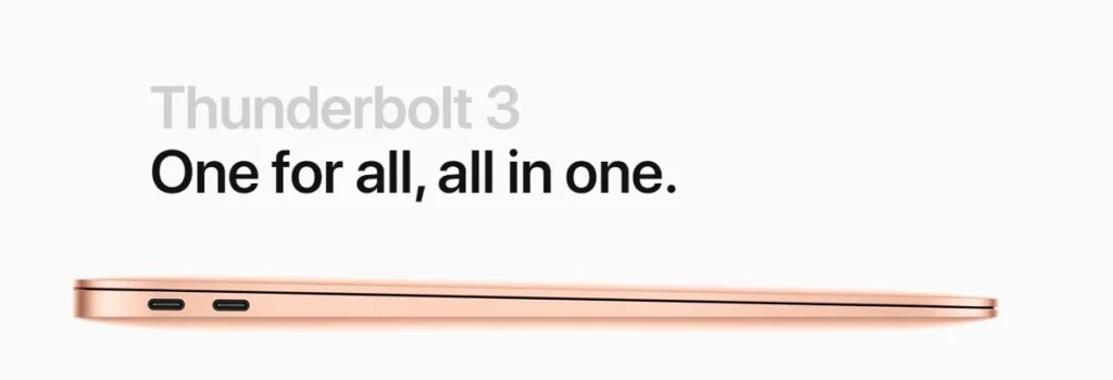 Cổng kết nối Macbook Air 2020