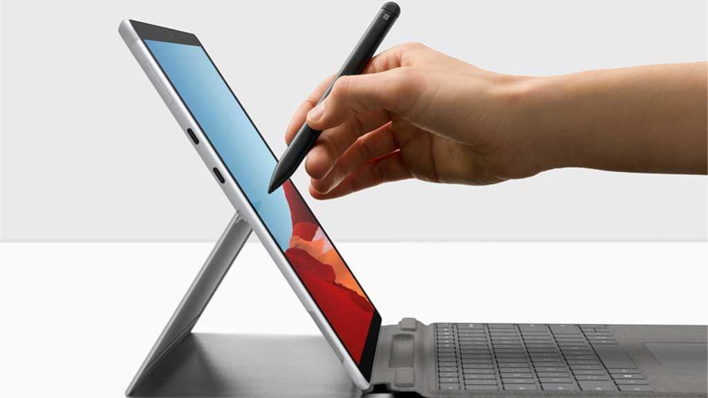 surface pro x và bút cảm ứng