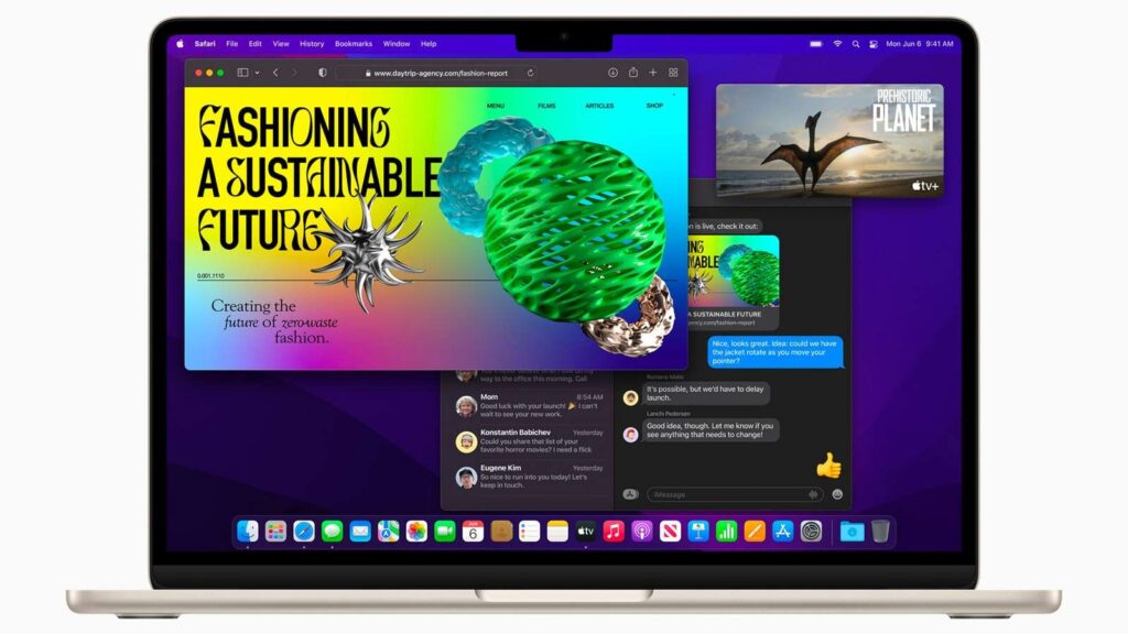 Macbook Air M2 được trang bị màn hình tai thỏ