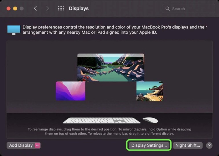Cách thay đổi tần số quét màn hình MacBook