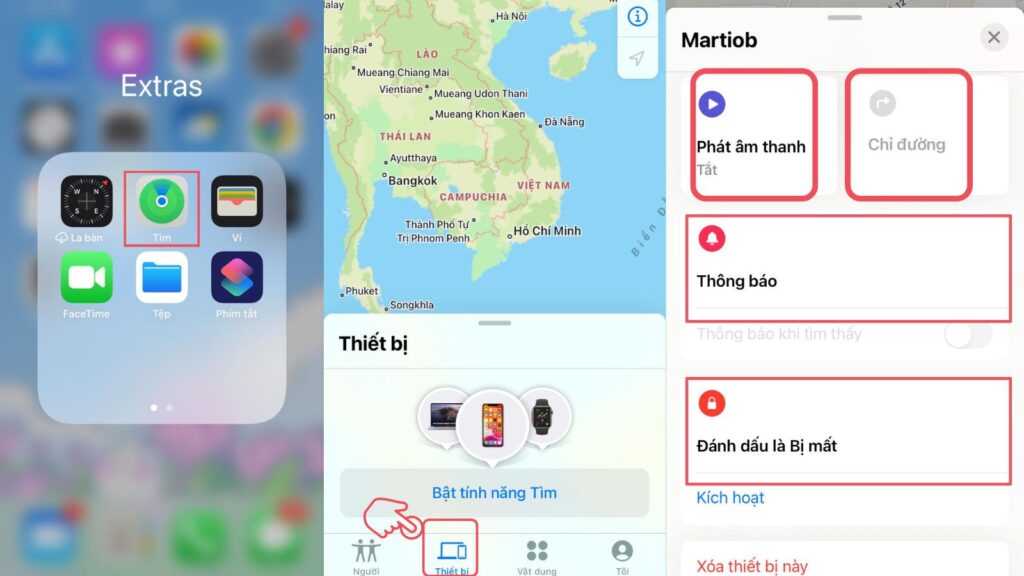 Cách định vị iPhone bị mất bằng iCloud