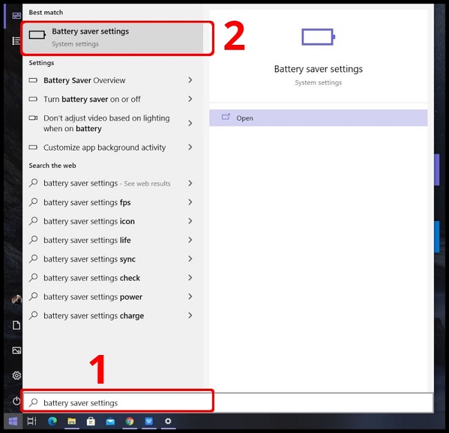 Tắt ứng dụng chạy nền bằng Battery Saver Settings