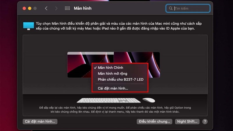 Xuất màn hình Macbook ra màn hình ngoài