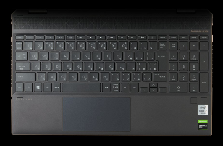 Bàn phím của laptop HP Spectre