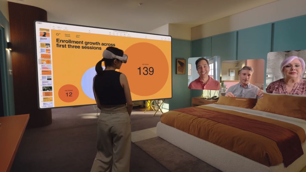 facetime trên apple vision pro