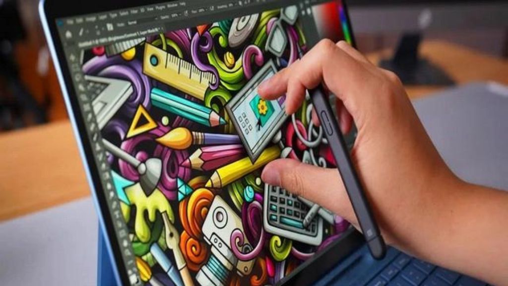 thiết kế đồ họa trên surface pro 9