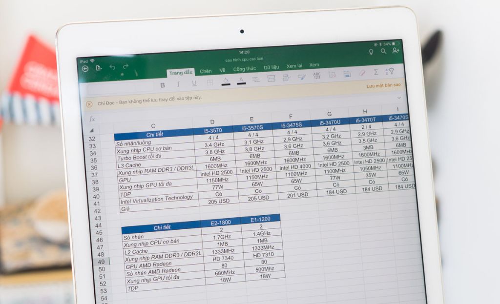 ipad làm việc văn phòng
