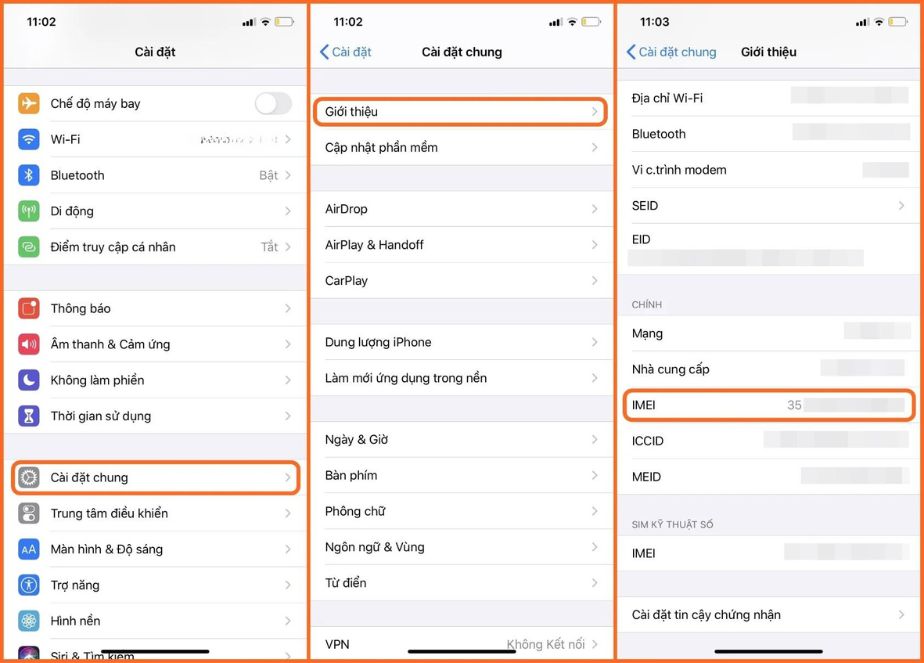kiểm tra imei ipad cũ