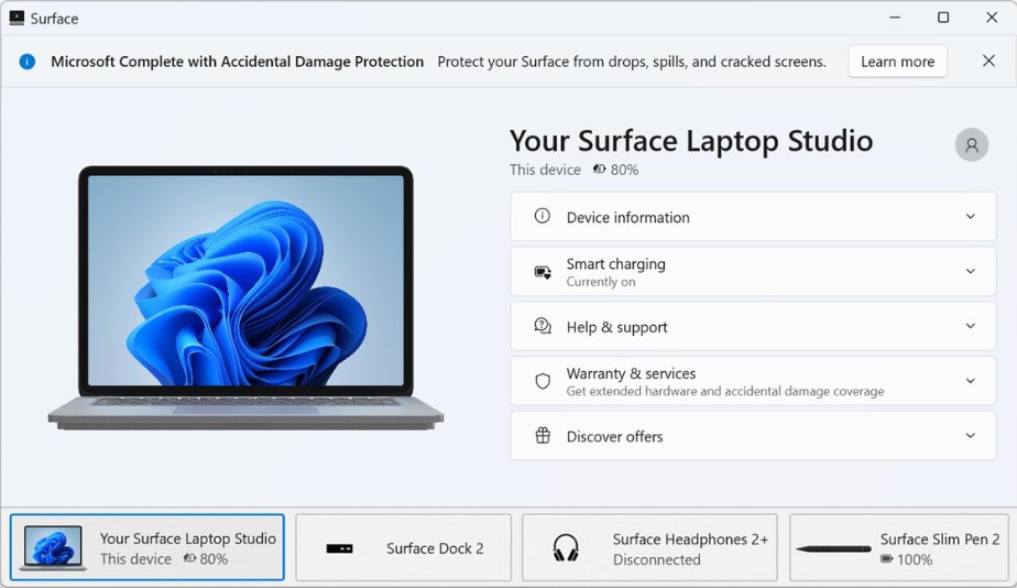 microsoft surface app, ứng dụng surface, ứng dụng check bảo hành surface