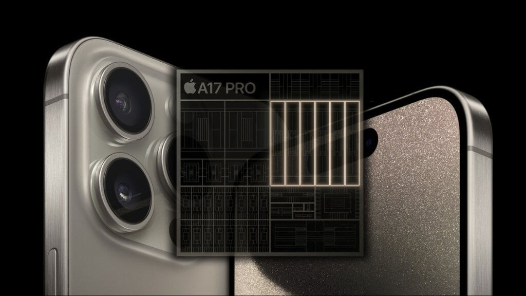 chip a17 bionic trên iphone 15 pro max