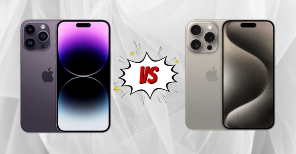 so sánh iphone 15 pro max và iphone 14 pro max