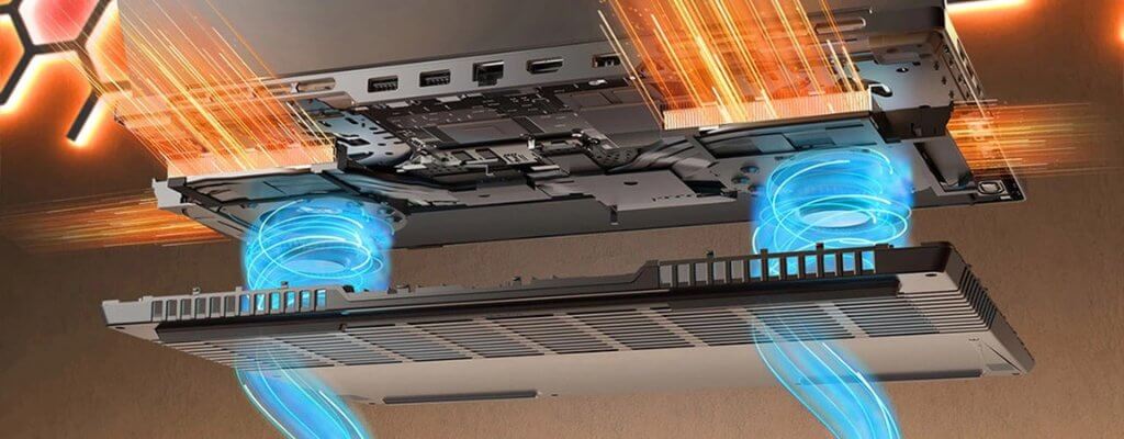 Lenovo Legion 5 15ARP8 - tản nhiệt