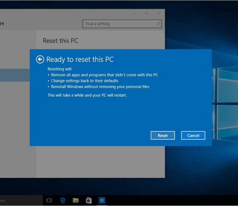 reset máy tính lenovo bước 6