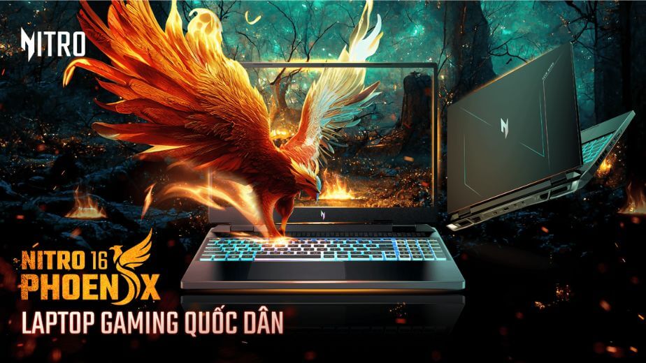 Acer Nitro 16 Phoenix - Thiết kế gaming
