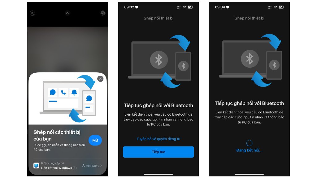 Liên kết iphone với windows