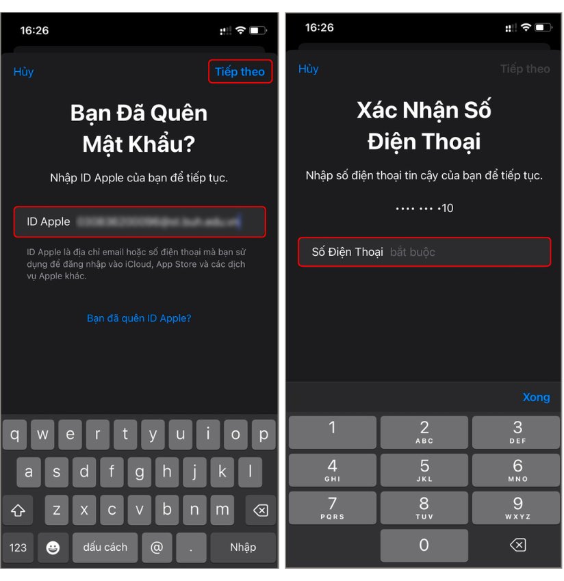 Hướng dẫn các khôi phục mật khẩu iCloud iPhone - Bước 3