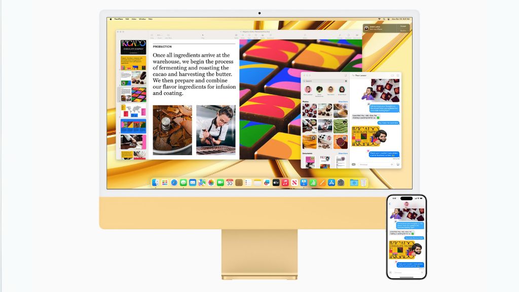 iMac M3 - kết nối với iPhone
