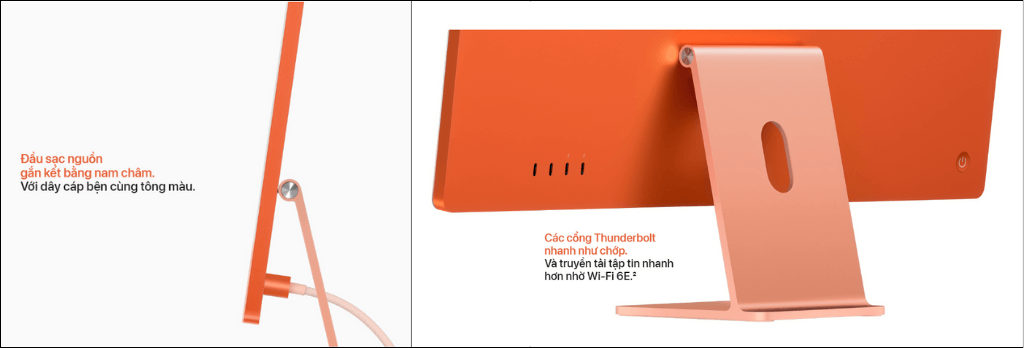 iMac M3 - cổng kết nối