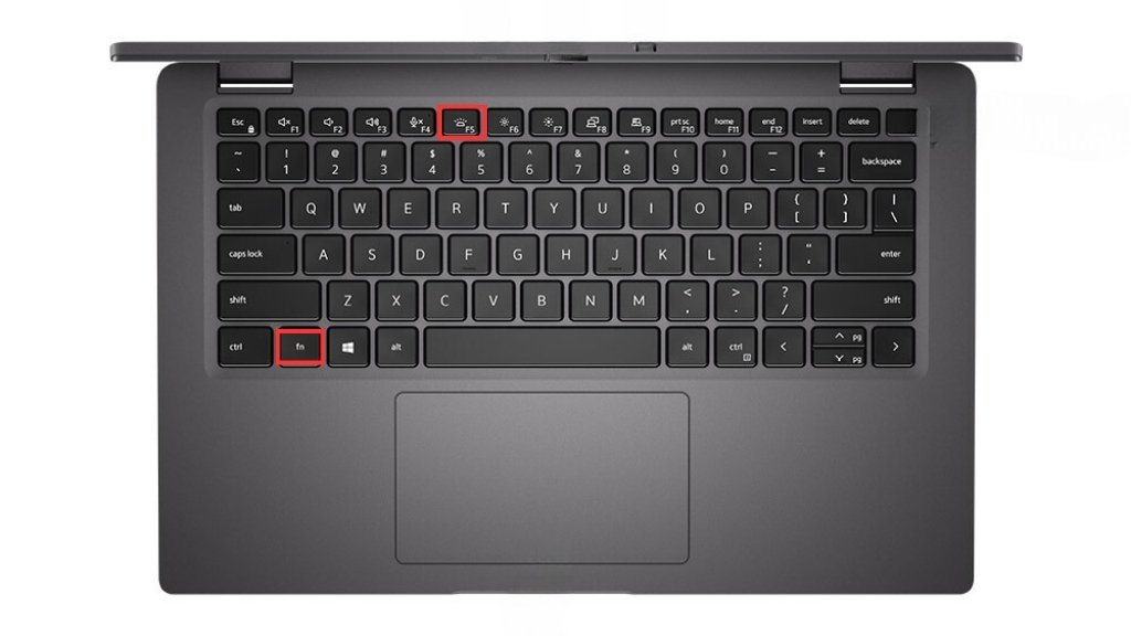 Bật đèn bàn phím Dell 2020