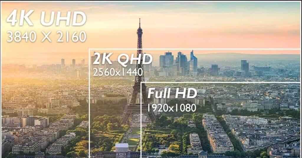 So sánh màn hình 2k và màn hình 4k