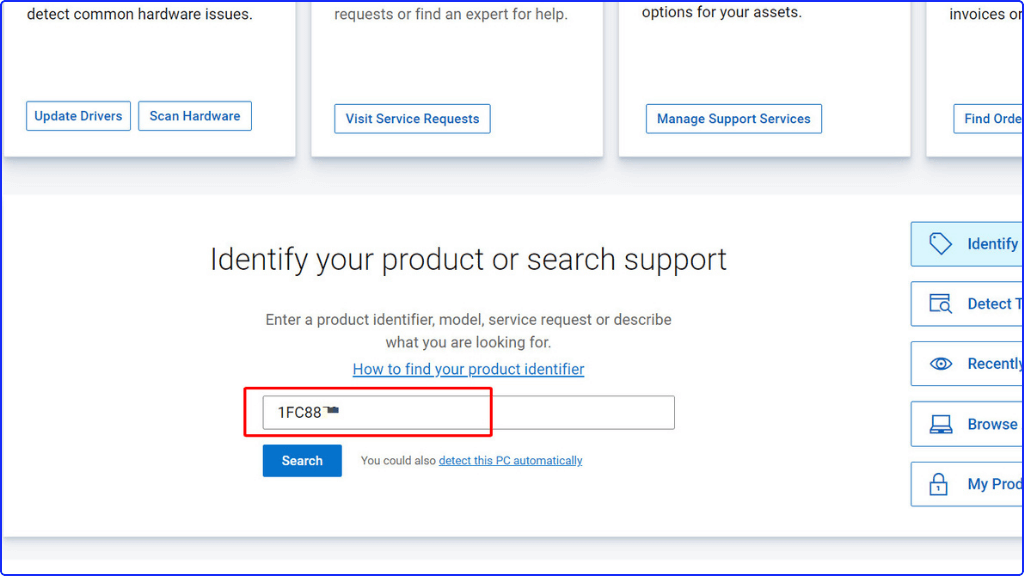 Bước 1: kiểm tra cấu hình laptop Dell thông qua trang web Dell