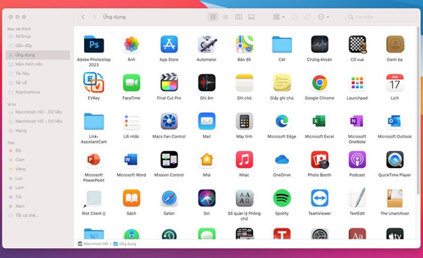 cách xoá phần mềm trên mac bằng finder