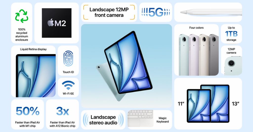 iPad Air 6 ra mắt có gì mới