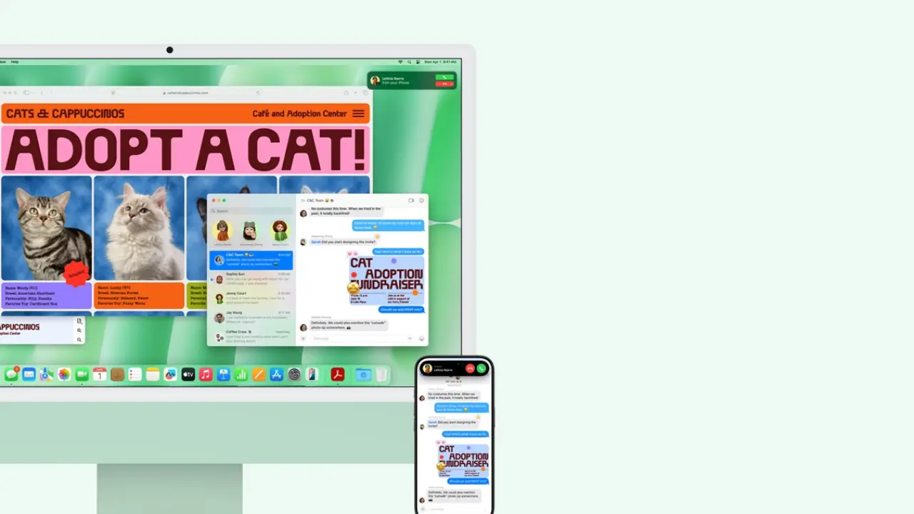 Tính năng phản chiếu màn hình trên iMac M4
