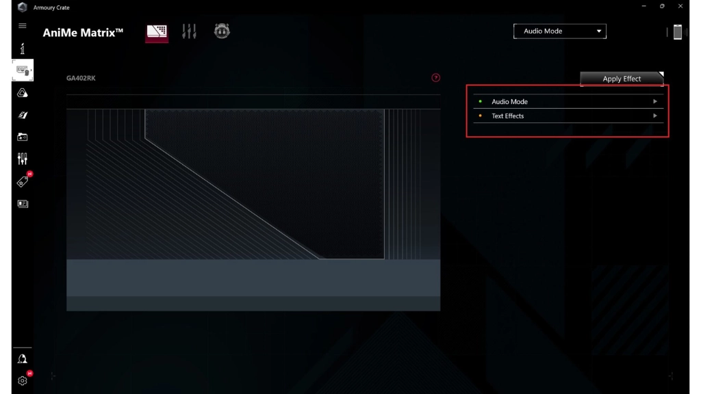 AniMe Matrix Audio Mode