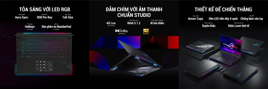 Thiết kế Asus ROG Strix Scar 16 G634