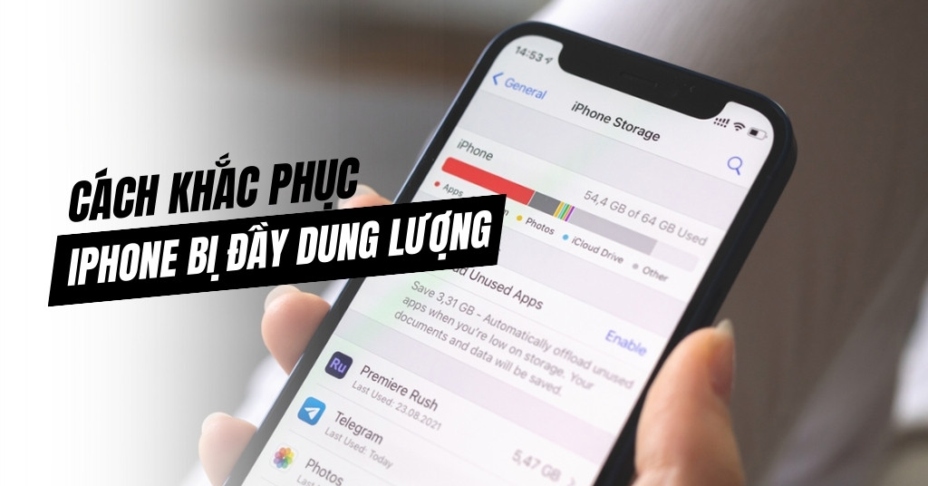dung lượng iPhone báo đầy
